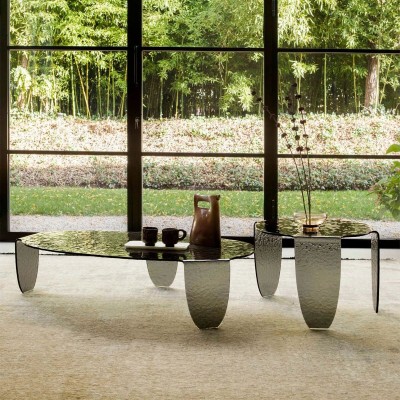 Masuta de Cafea Design LUX, Sticla, Arturo 57x41cm