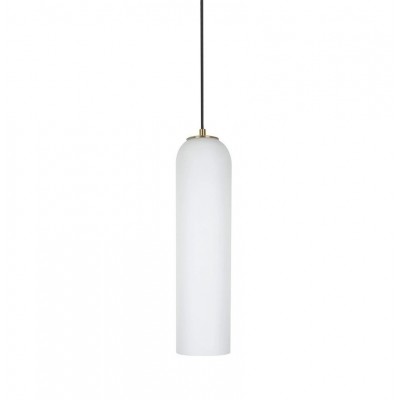 Pendul, Lustra Suspendata, Metal Auriu, Sticla Alba, STACK