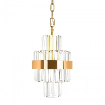 Pendul LED, Metal Auriu, Cristale de Sticla, Empero