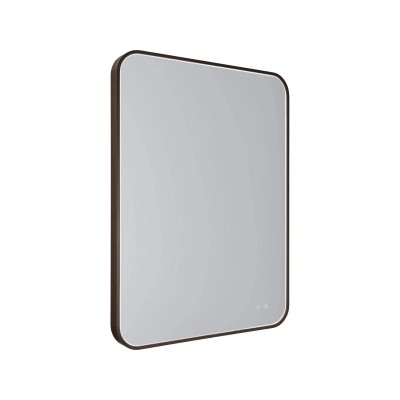 Oglinda baie cu iluminat LED MIRROR Bronz 76x91cm