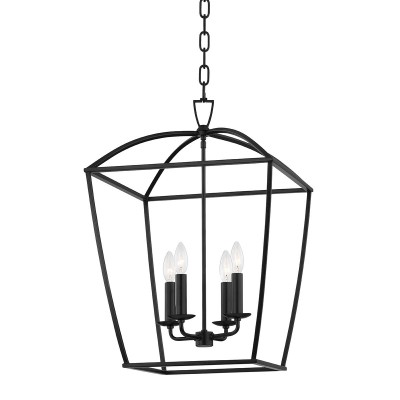 Lustra suspendata design felinar, Metal antic, BRYANT