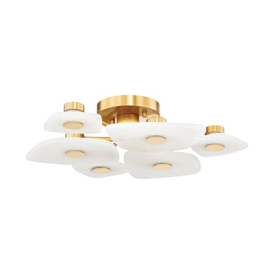 Lustra aplicata LED design LUX, Alabastru, Holmdel
