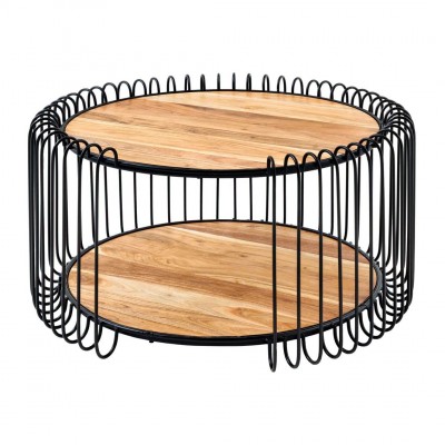 Masuta de cafea, Metal, Lemn, TRUE ELEMENTS 70cm