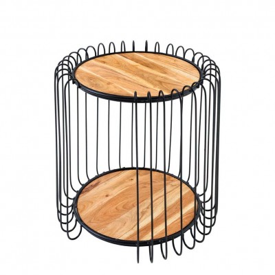 Masuta de cafea, Metal, Lemn, TRUE ELEMENTS 50cm