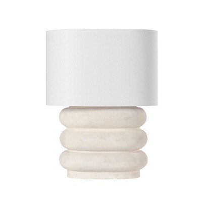 Veioza, Lampa de masa din ceramica alba Ewing