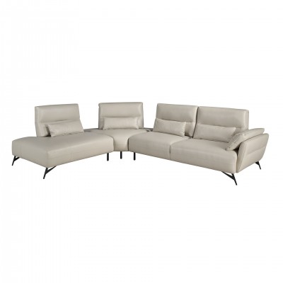 Coltar 5 locuri, Spatar Reglabil, Sezlong Stanga, Cowhide sand