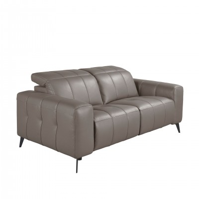 Canapea 2 locuri design italian, Functia Relax, Cowhide gri
