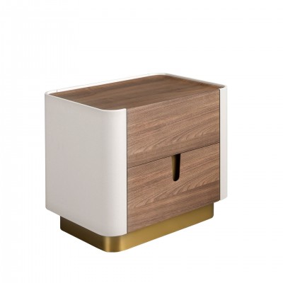 Noptiera deosebita design LUX Walnut-Bej
