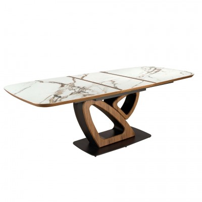 Masa extensibila deosebita design LUX Marble 180-230x100cm