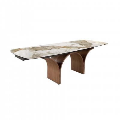 Masa extensibila deosebita design LUX Marble 180-260x100cm