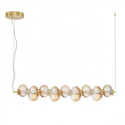 Lustra suspendata LED design modern Leda auriu