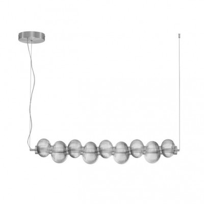 Lustra suspendata LED design modern Leda crom