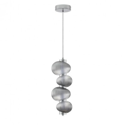 Lustra suspendata LED design modern Leda crom