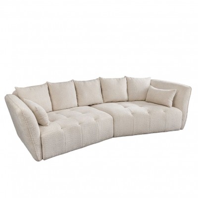 Canapea mare, Tesatura boucle bej sampanie, ROYAL 295cm