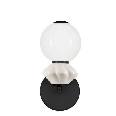 Aplica LED decorativa ceramica gri, alb,  PALLINA
