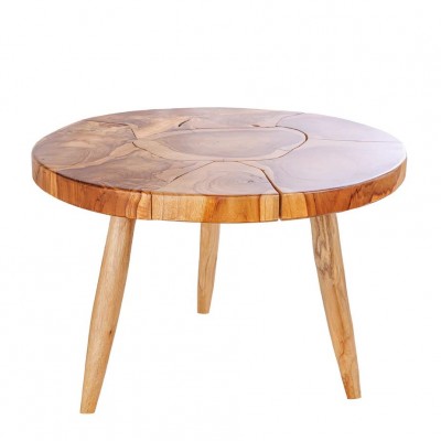 Masuta din lemn de tec MOSAIK 60cm