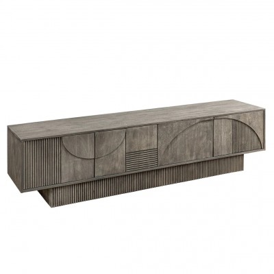 Comoda TV cu model optic 3D, Lemn, ART DECO 200cm