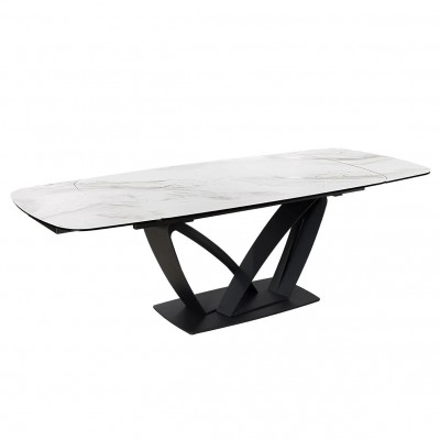 Masa Extensibila cu Blat Ceramic, Alb, PAPILLON 180-220-260cm