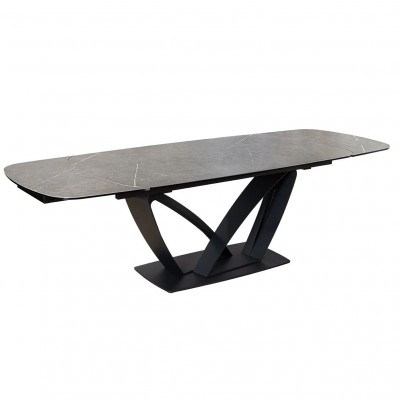 Masa Extensibila cu Blat Ceramic, Grafit, PAPILLON 180-220-260cm