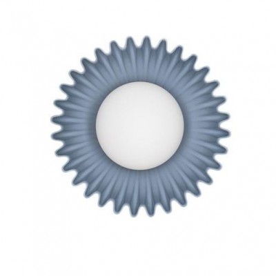 Aplica decorativa ceramica blue gri, sticla alb, PETEL