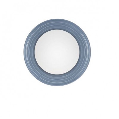 Aplica decorativa ceramica blue gri, sticla alb, ORBIQUE
