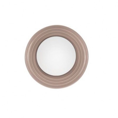 Aplica decorativa ceramica mocha, sticla alb, ORBIQUE