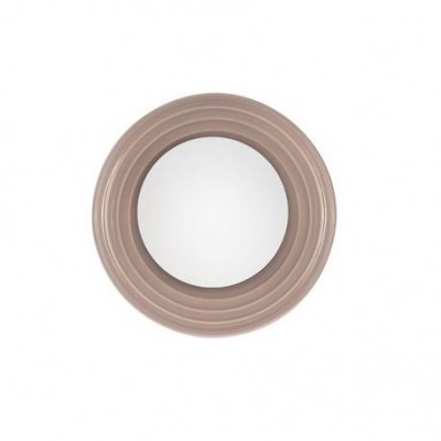 Aplica decorativa ceramica mocha, sticla alb, ORBIQUE