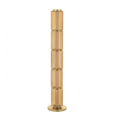 Lampadar LED modern, Metal, Sticla, Chihlimbar, VESPER