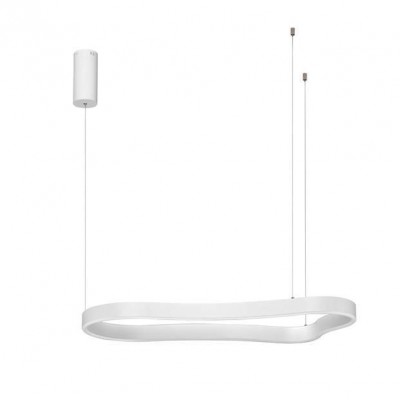 Lustra LED suspendata design modern DUSSA alba