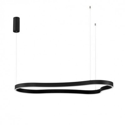 Lustra LED suspendata design modern DUSSA negru, 120x66cm