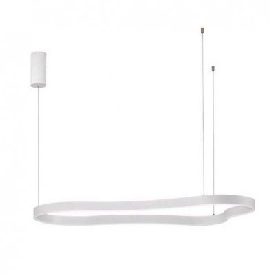 Lustra LED suspendata design modern DUSSA alb, 120x66cm
