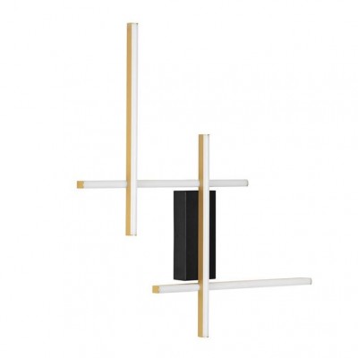 Aplica de perete LED  design modern APECHO negru, auriu