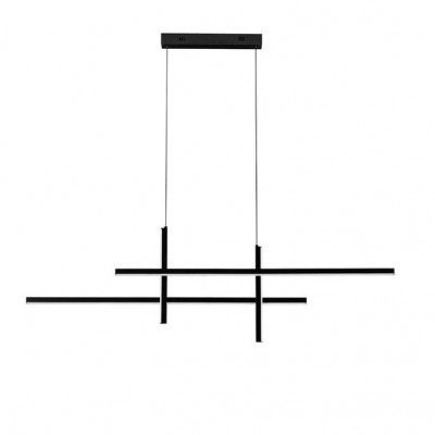 Lustra suspendata LED design modern ANTAMA negru