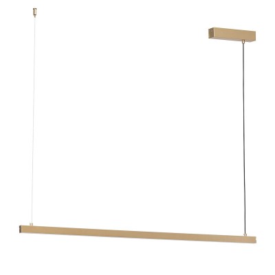 Lustra suspendata LED, 120cm, Otel, Auriu, MIAMI