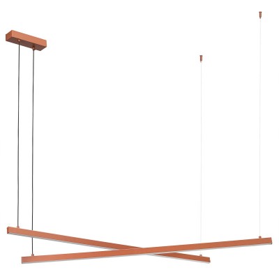 Lustra suspendata LED, Otel, Teracota, MIAMI